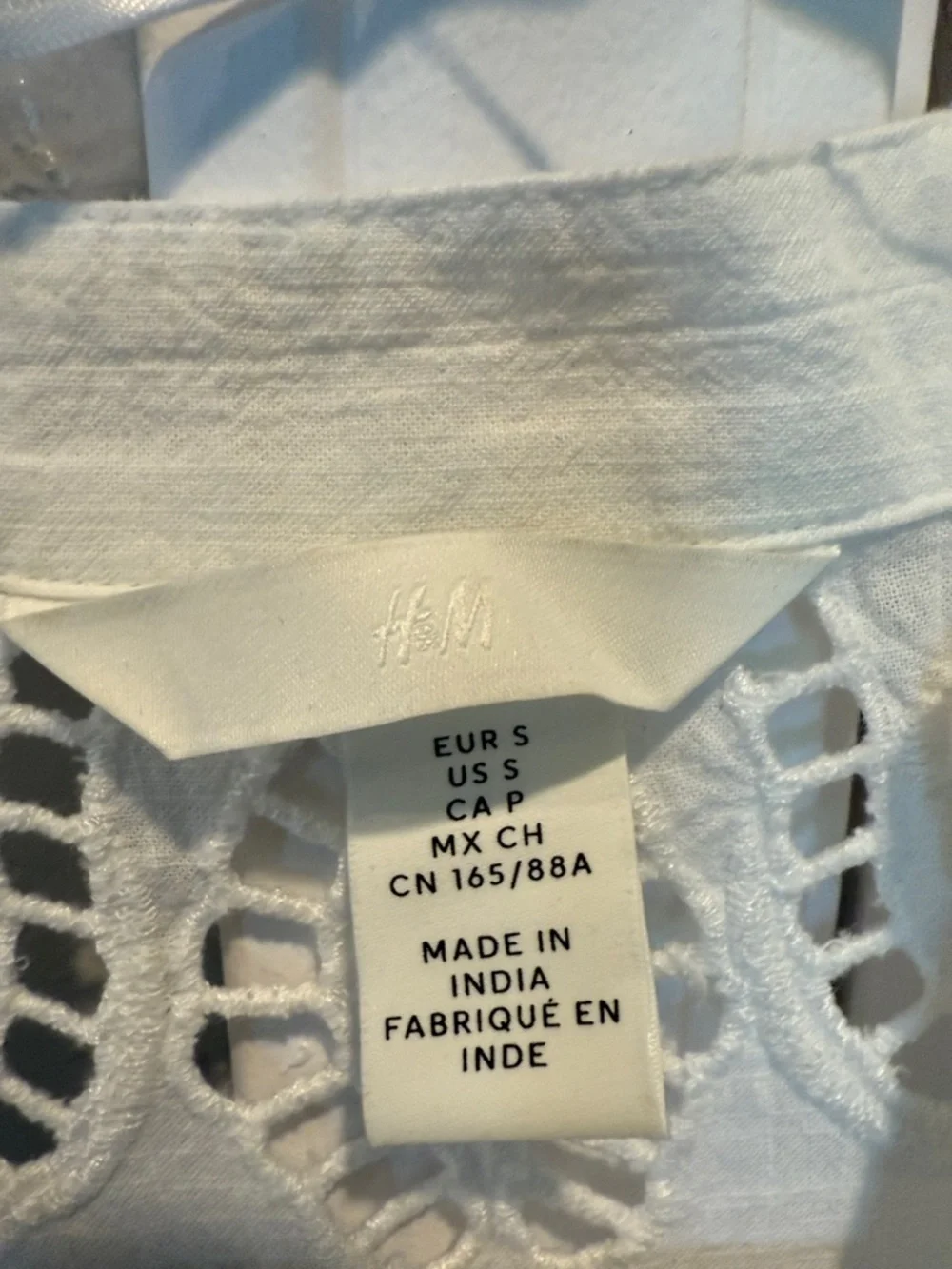H&M Bundle of Black & White Eyelet Ruffle Sleeve Mini Dresses - Picture 5 of 16